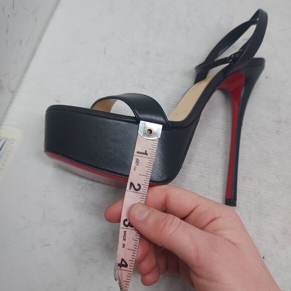 Christian Louboutin Loubi Queen Alta Black Platform Sandal - Picture 14 of 16